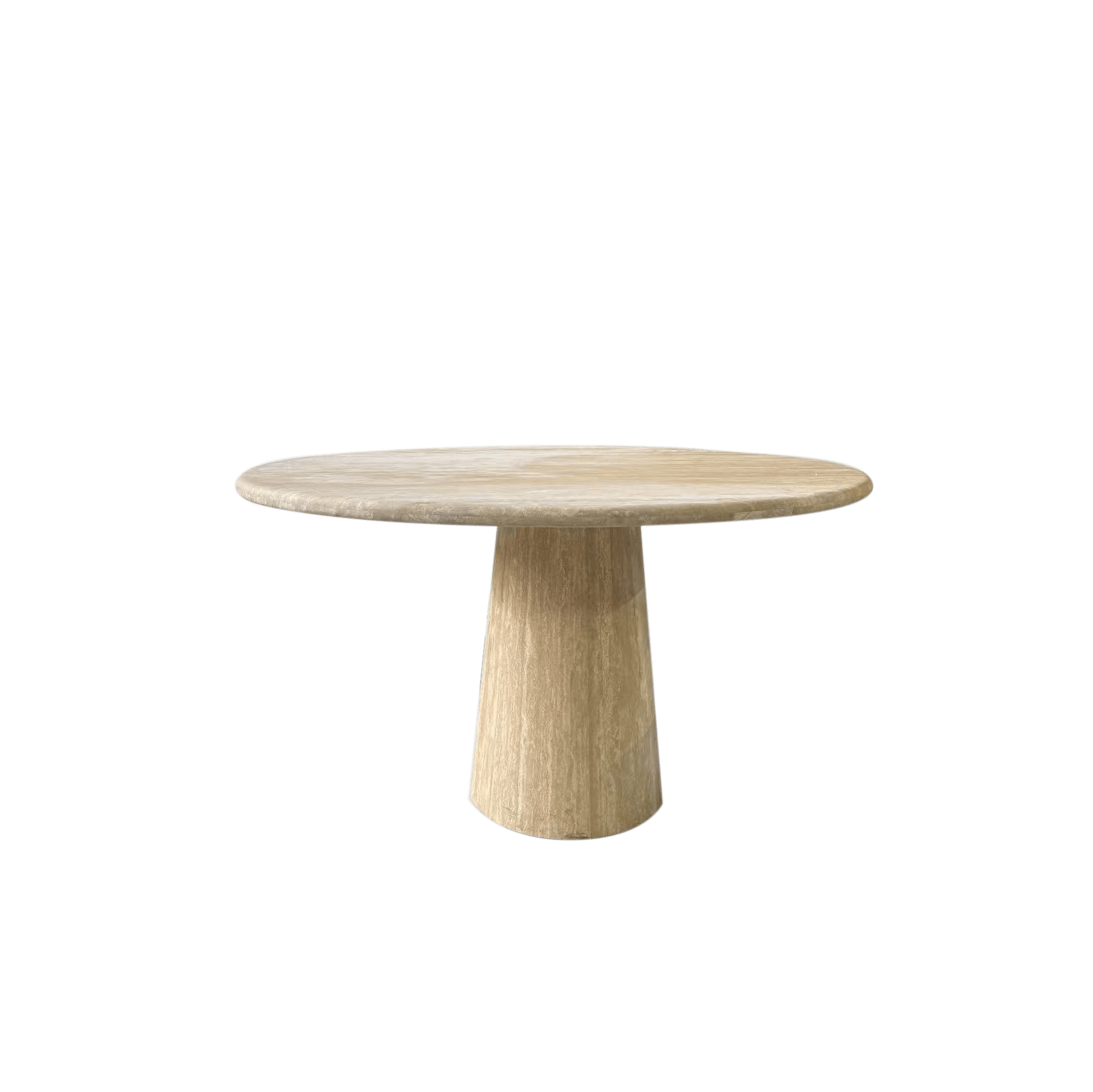 Round Travertine Dining Table 2