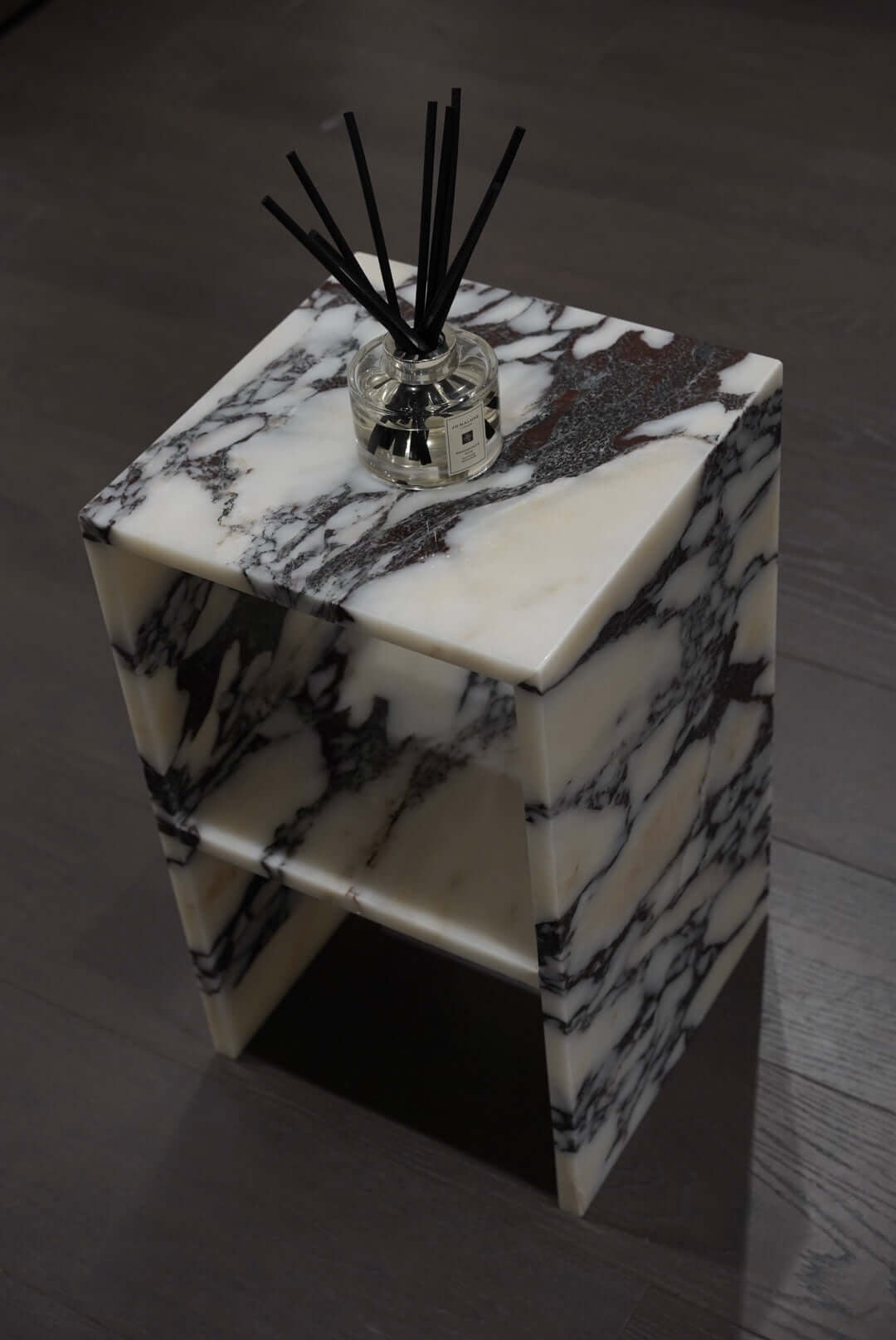 Calacatta Viola Marble Bed Side Table 1