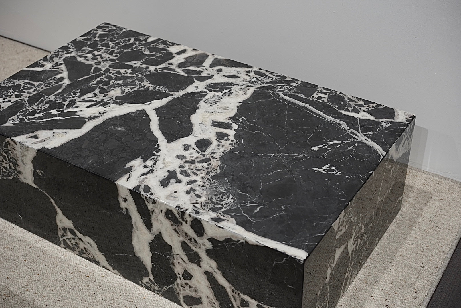 Black Marble Coffee Table Block