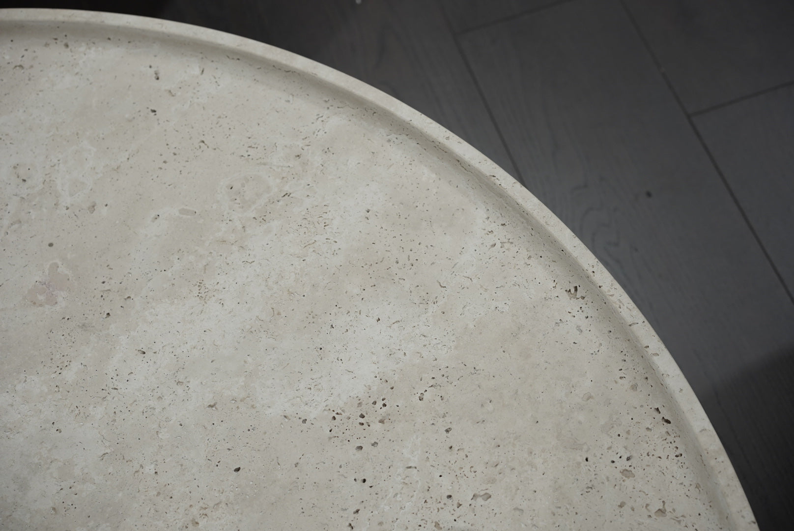 Corner of Travertine Coffee Table