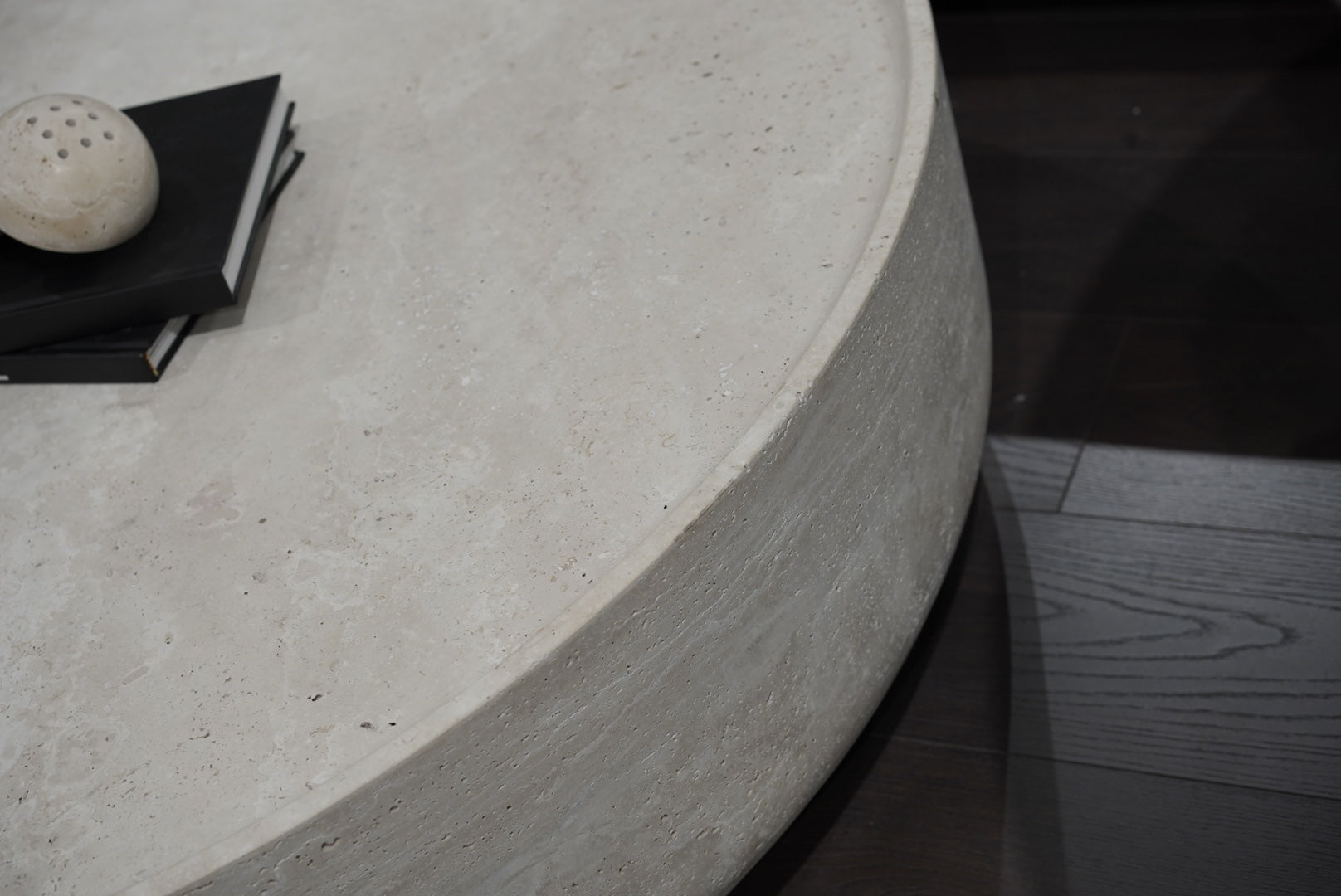 Edge of Travertine Coffee Table