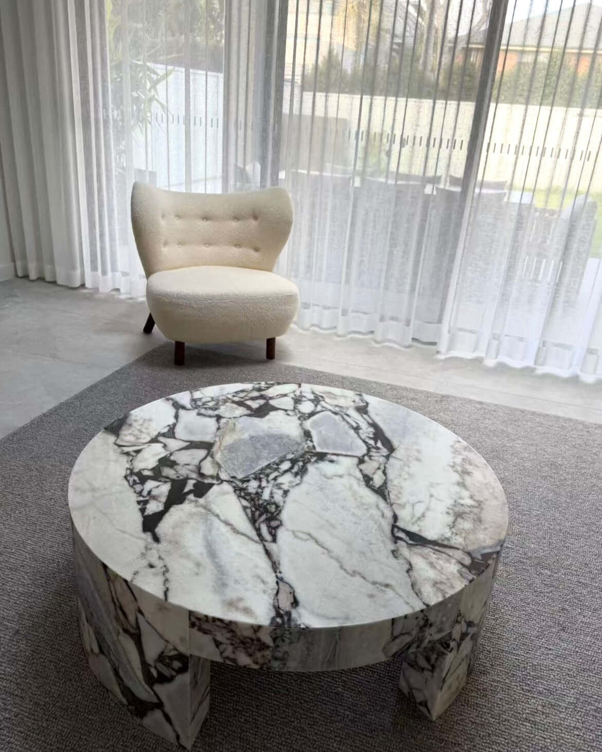White Marble Coffee Table