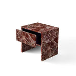 Red Marble Bed Side Table