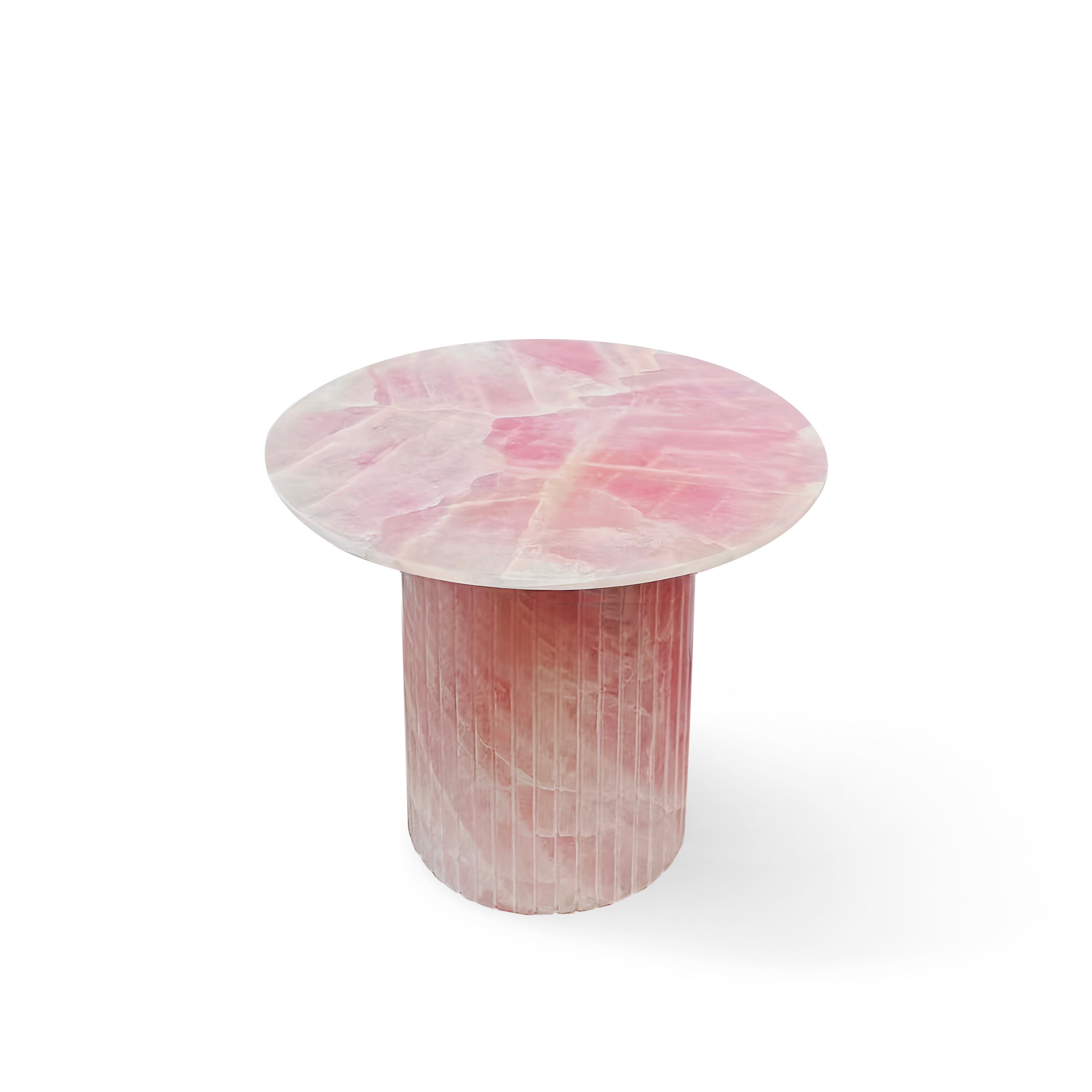 Pink Marble Side Table