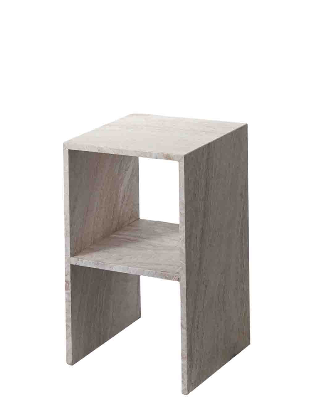 Travertine Mable Side Table