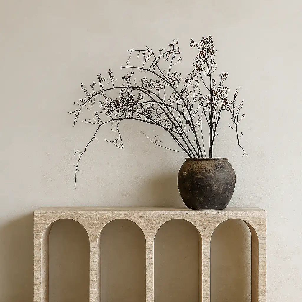 How to Style Your Marble Console Table