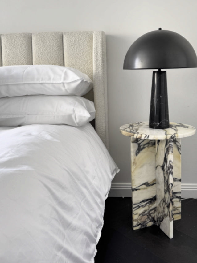 White Marble Side Tables