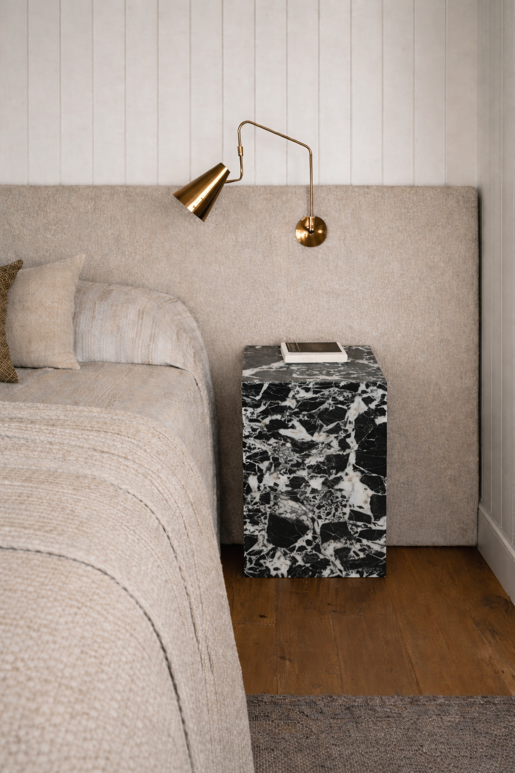 Large Marble Side Table Close Up