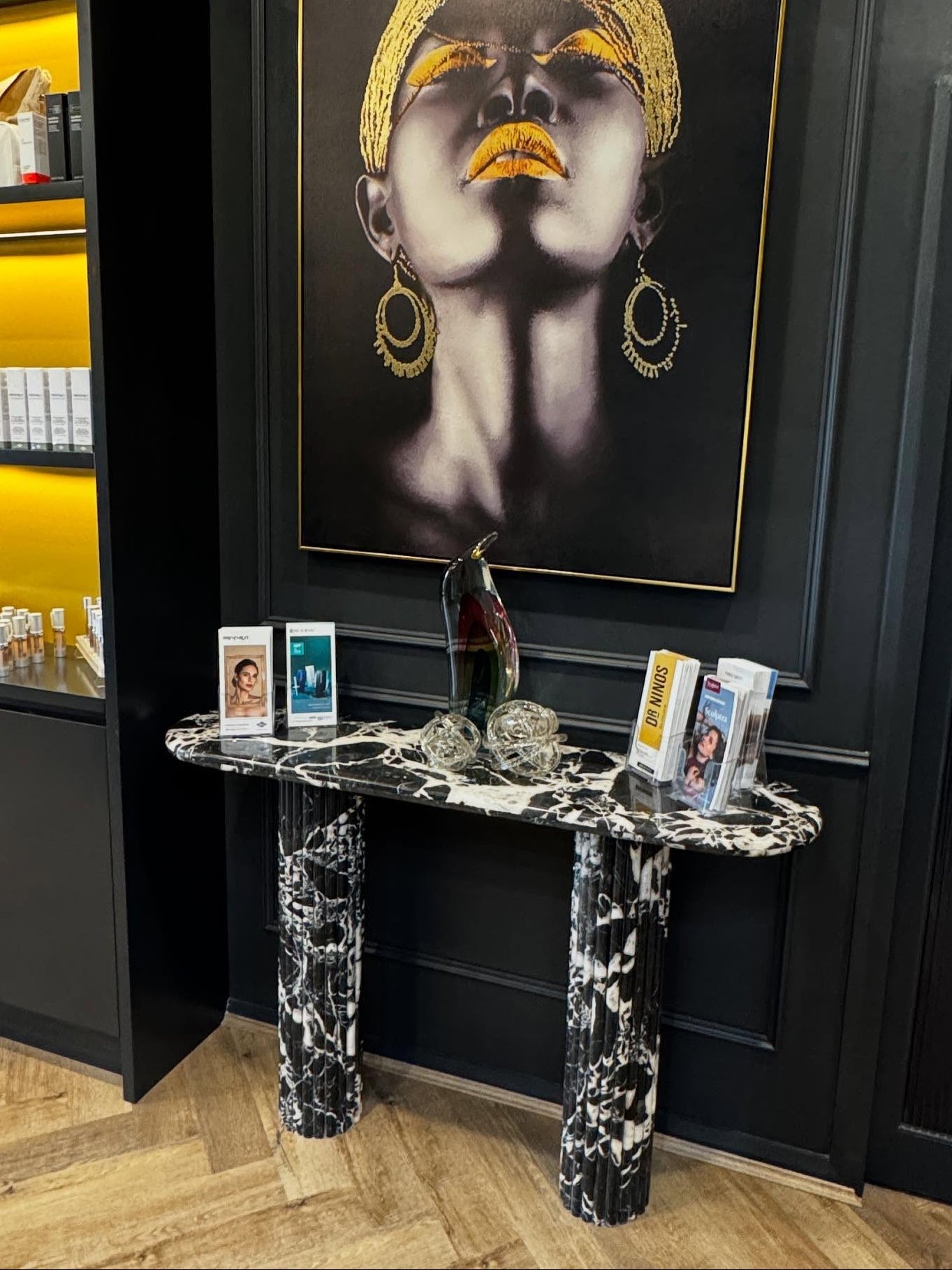 Black Marble Console Tables