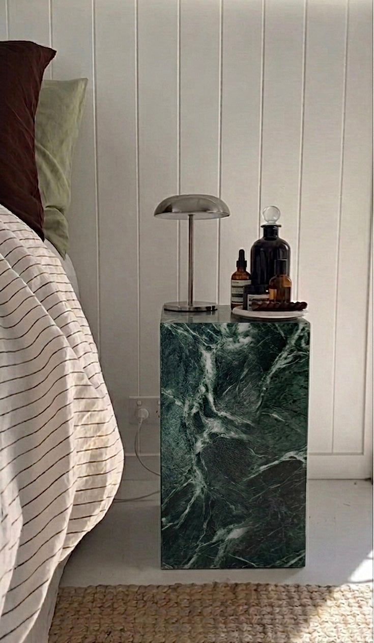 Green Marble Plinth | Kozy Nest