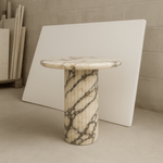 Calacatta Viola Marble Side Table Close Up