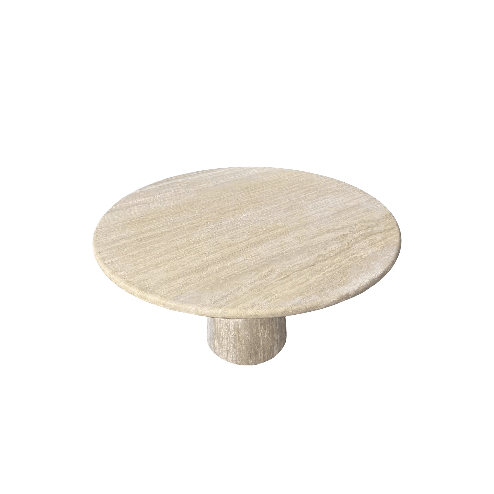 Round Travertine Dining Table 1