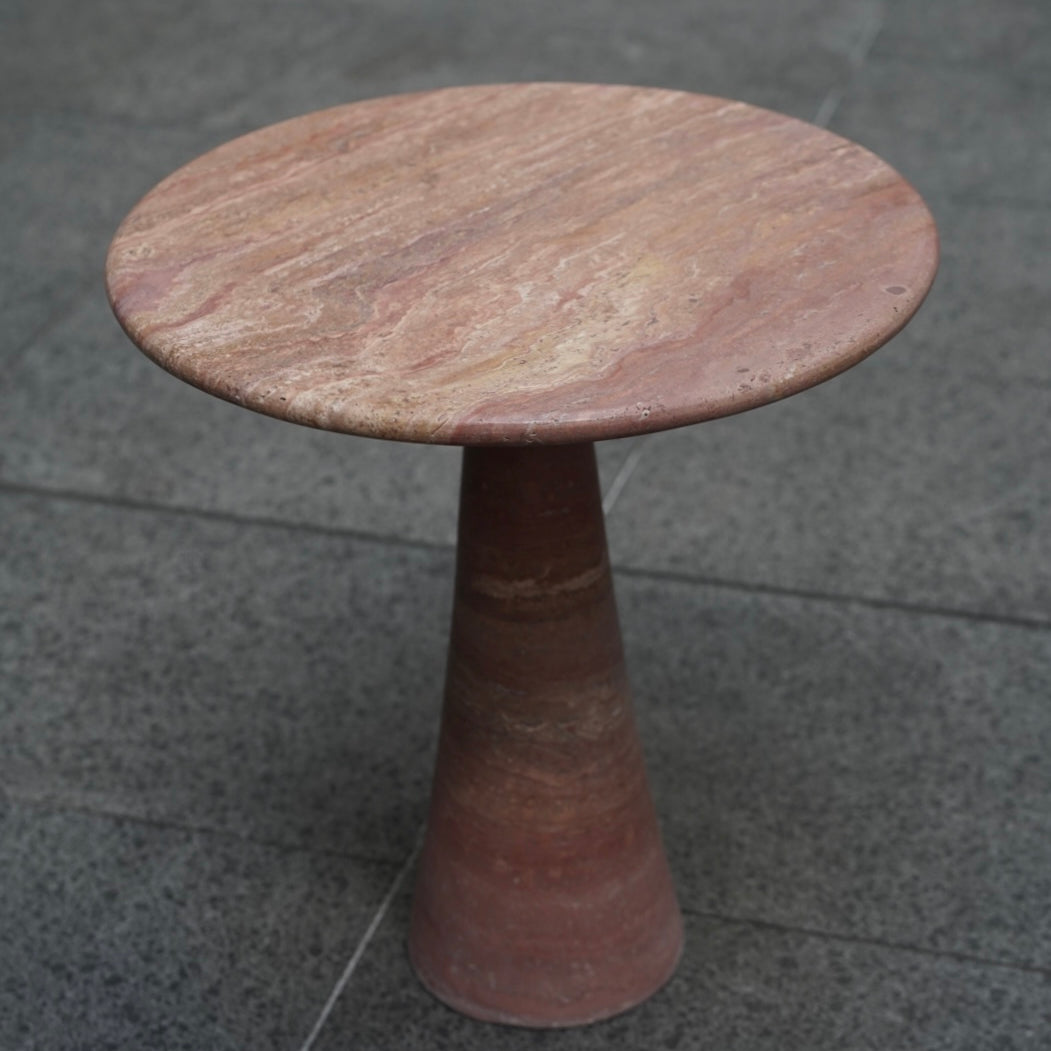 Travertine Side Table