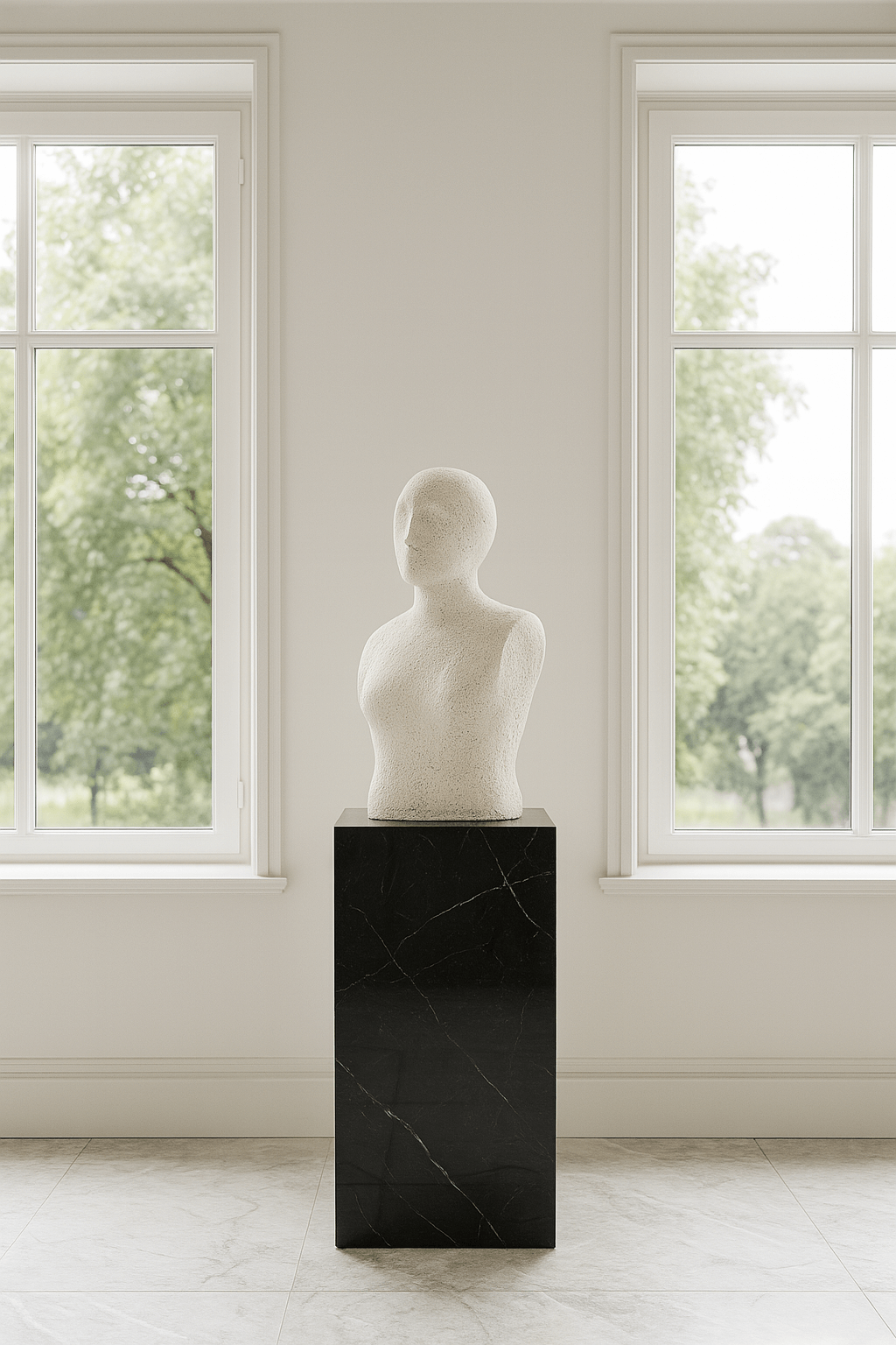 Black Marble Plinth
