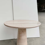 Round Pink Marble Dining Table 1