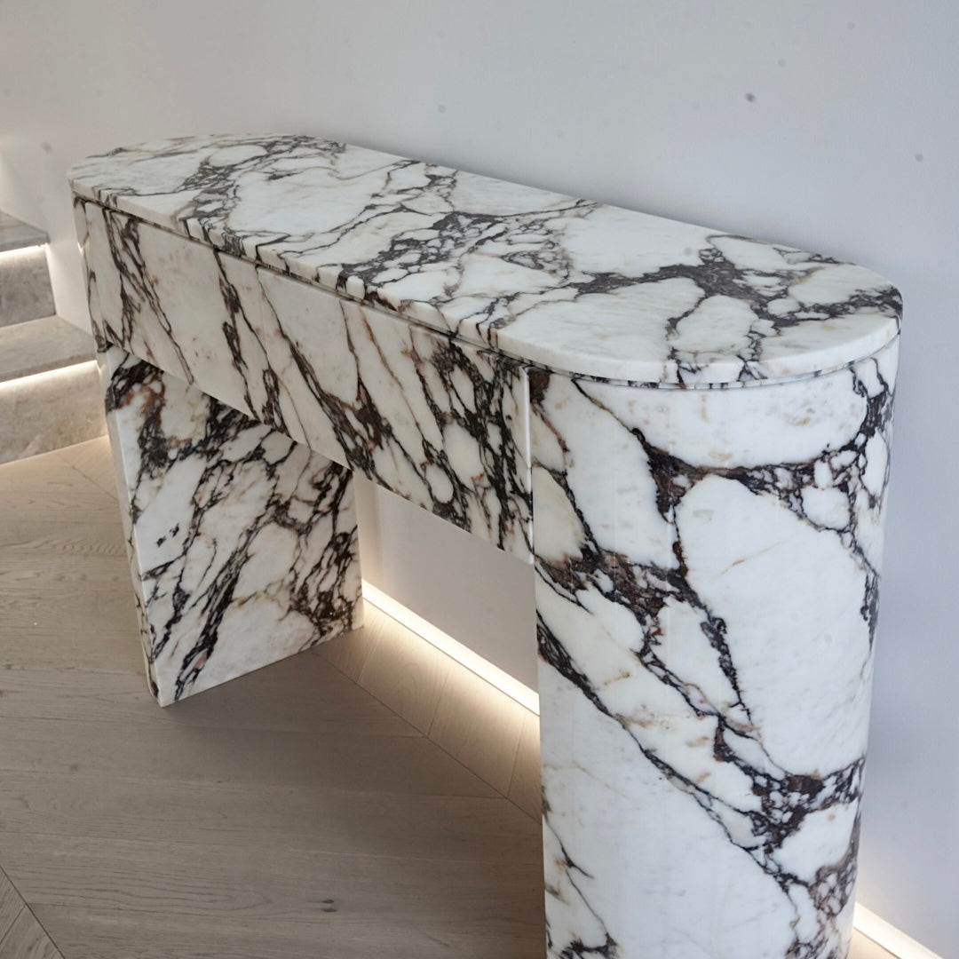 Luca Calacatta Viola Console Table
