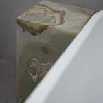 Green Onyx Marble Plinth Close Up