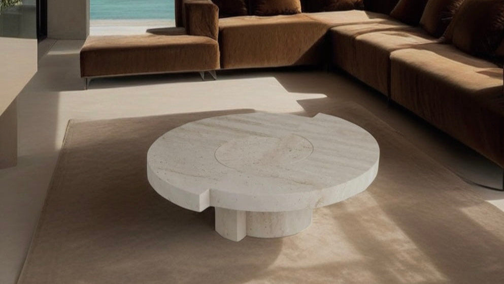 Beautiful Travertine Coffee Table