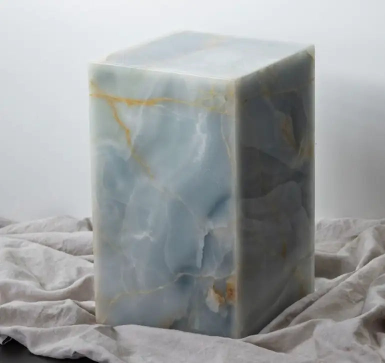 Blue Onyx Marble Plinth