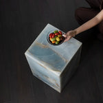 Blue Onyx Marble Plinth