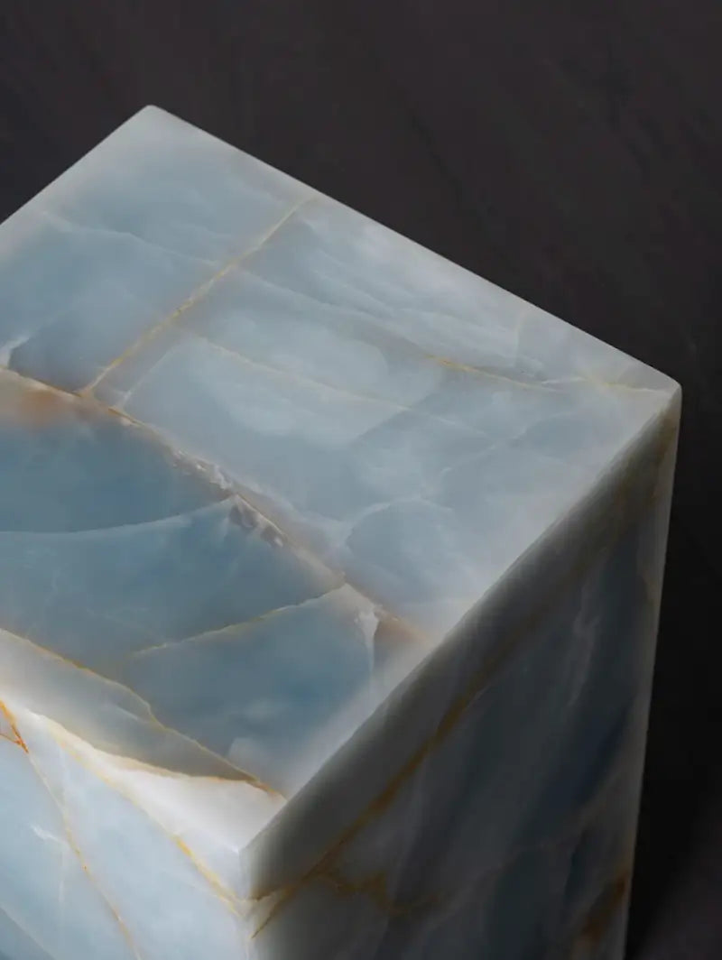 Blue Onyx Marble Plinth
