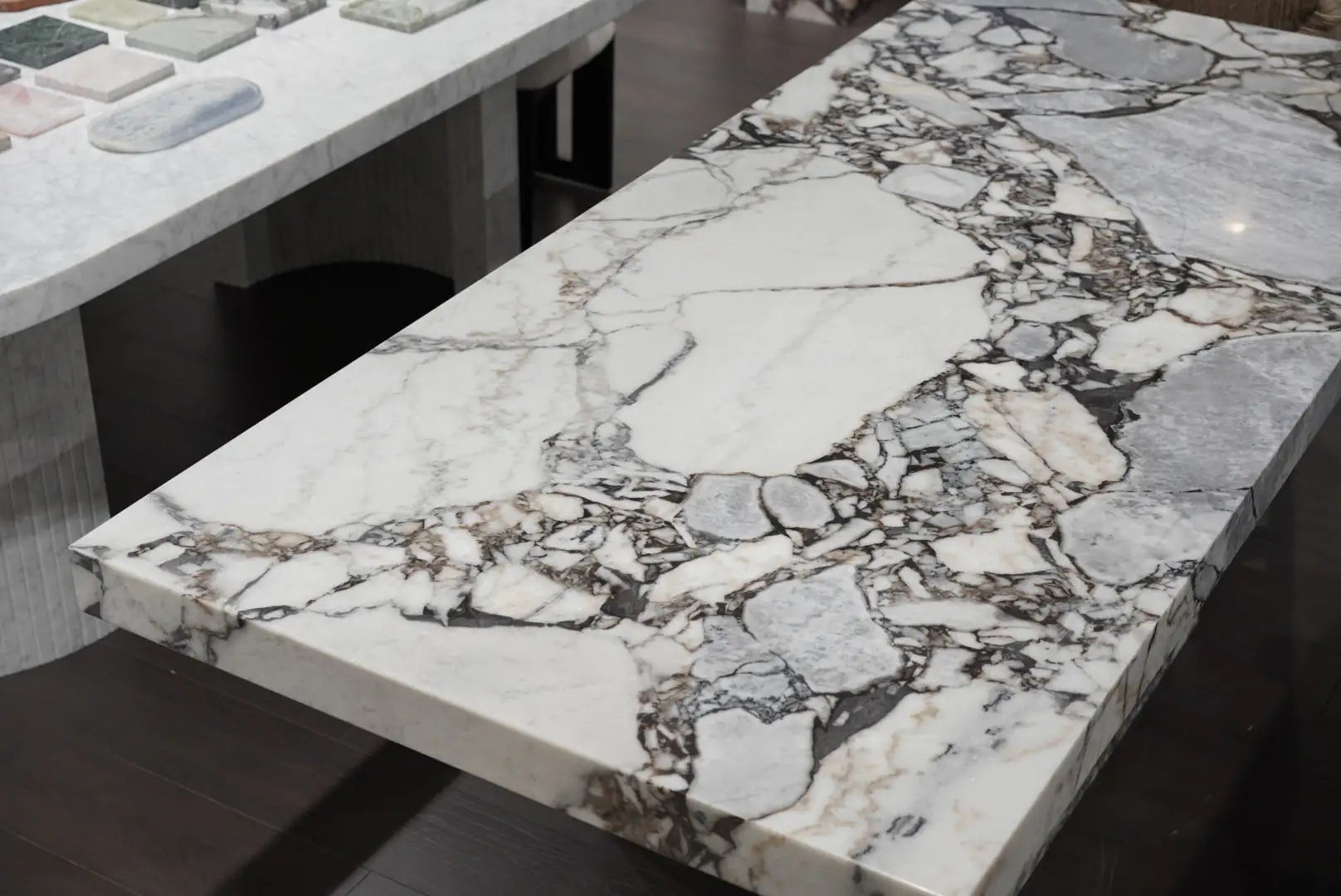 Calacatta Nero Marble Dining Table