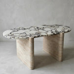 Calacatta Viola Marble Oval Dining Table