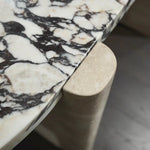 Calacatta Viola Marble Oval Dining Table