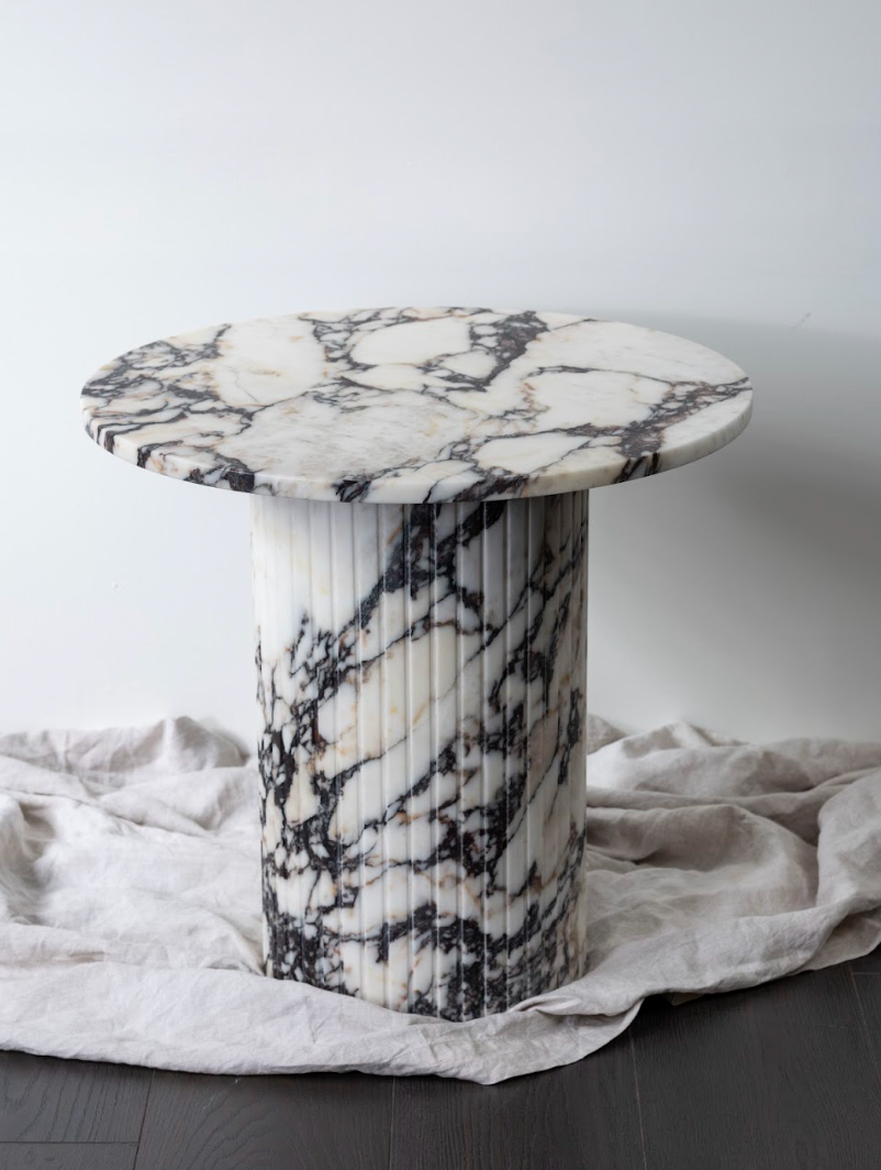 Calacatta Viola Marble Side Table