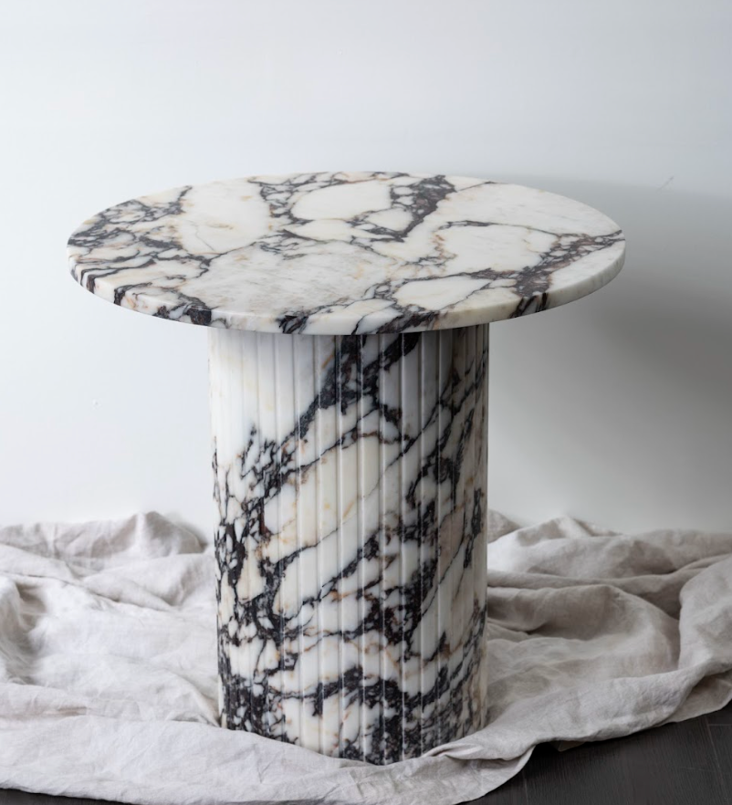 Calacatta Viola Marble Side Table