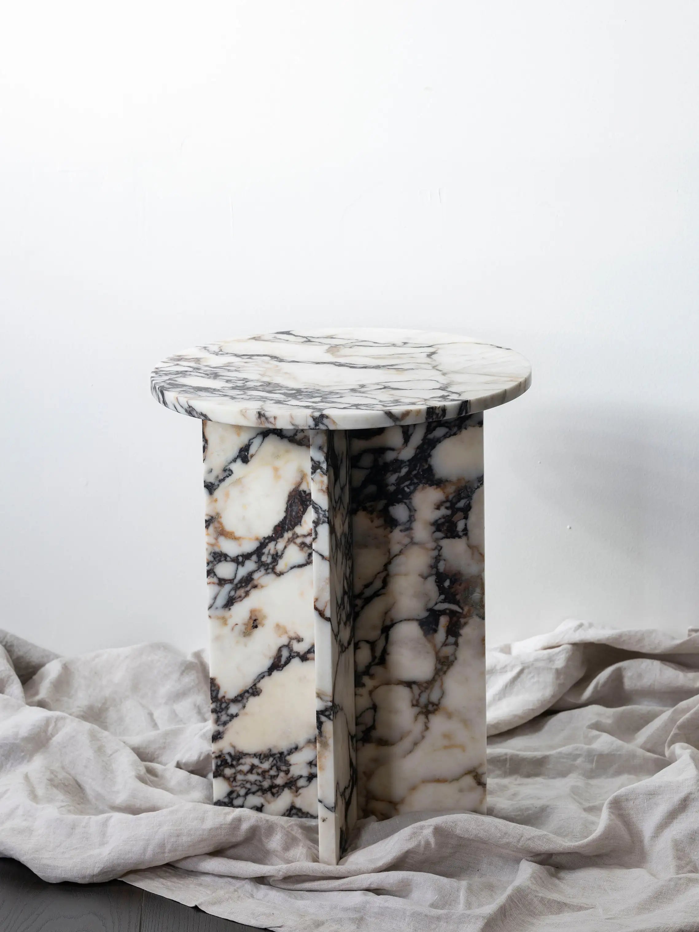 Calacatta Viola Marble Side Table