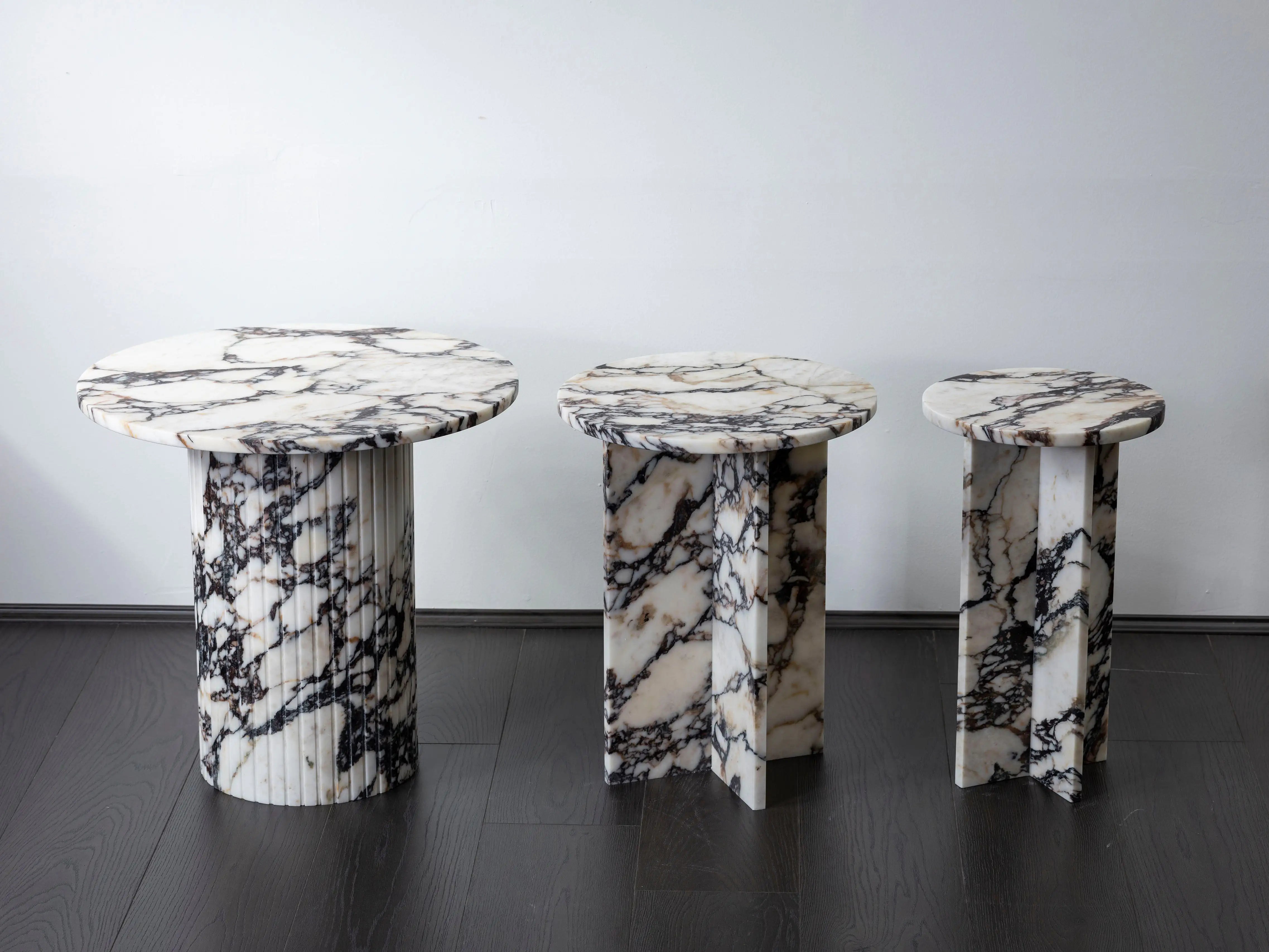 Calacatta Viola Marble Side Table
