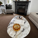 Calacatta Viola Oval Marble Coffee Table