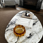Calacatta Viola Oval Marble Coffee Table