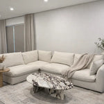 Calacatta Viola Oval Marble Coffee Table