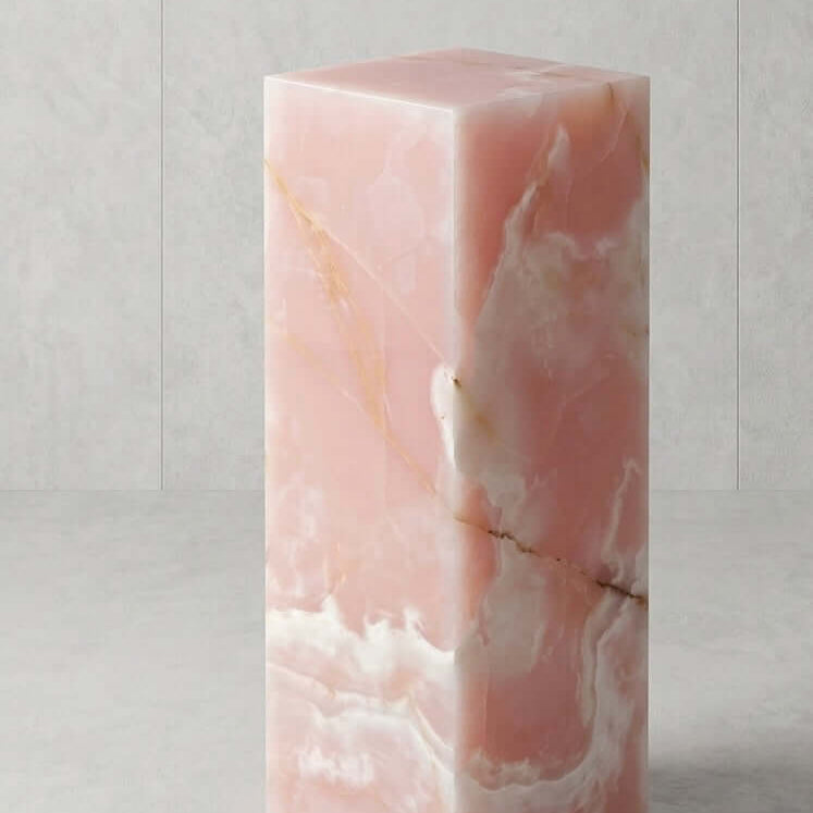 Pink Onyx Large Plinth