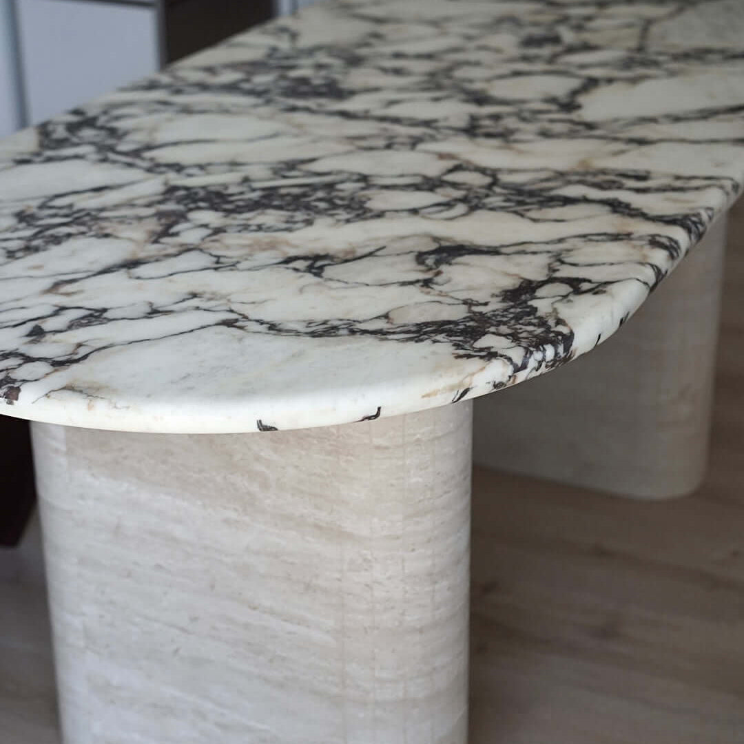 Calacatta Viola Marble Dining Table