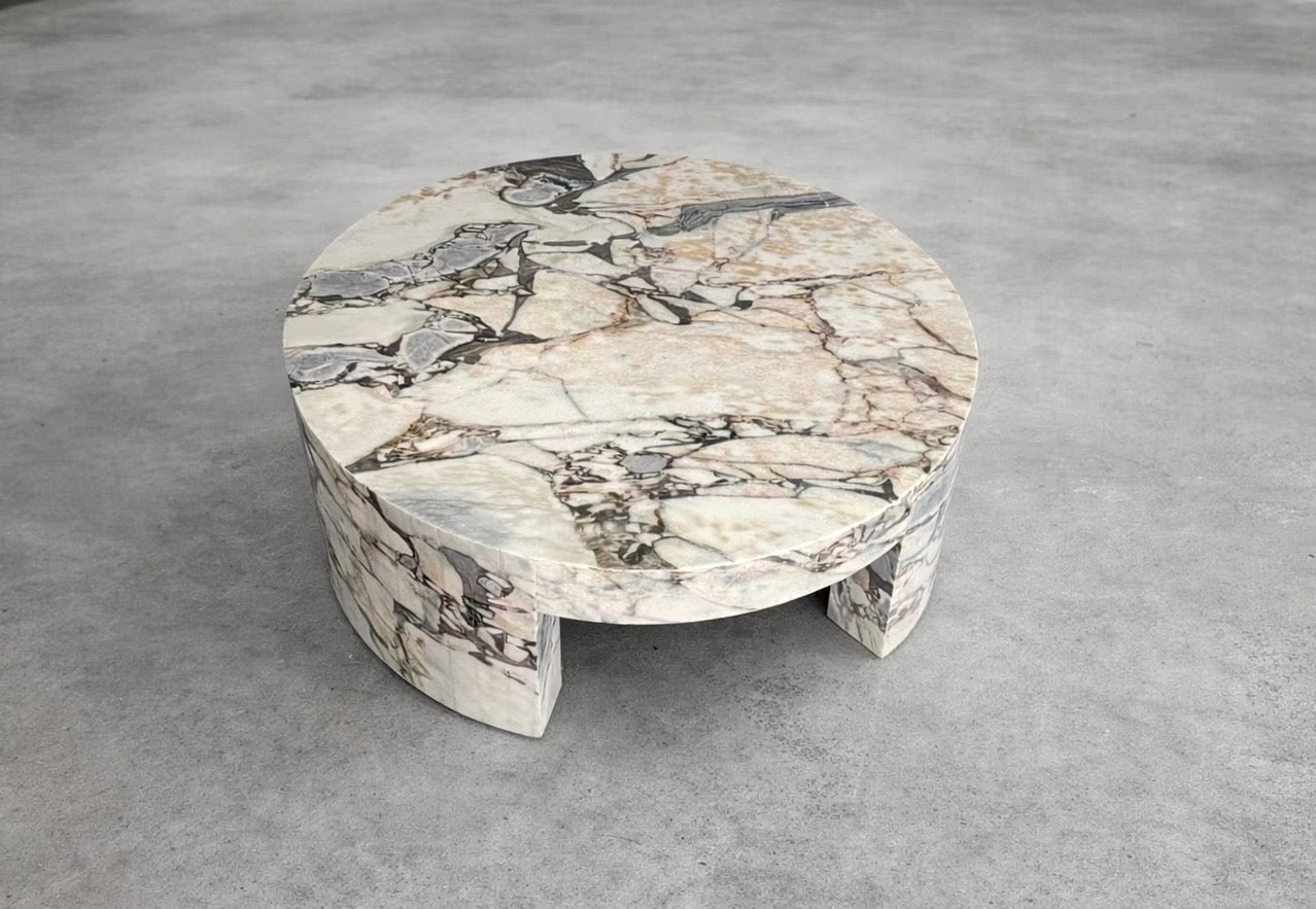 White Marble Round Coffee Table