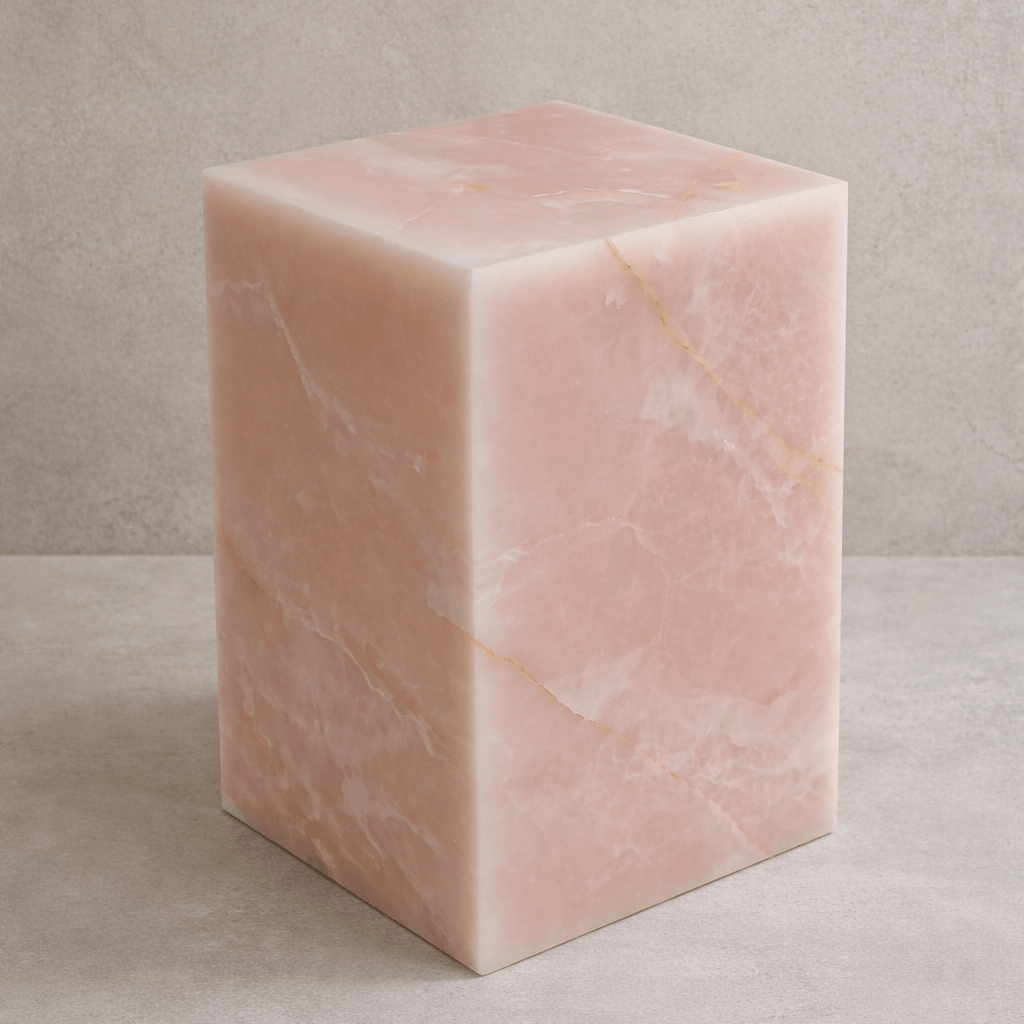 Blush Pink Onyx Plinth