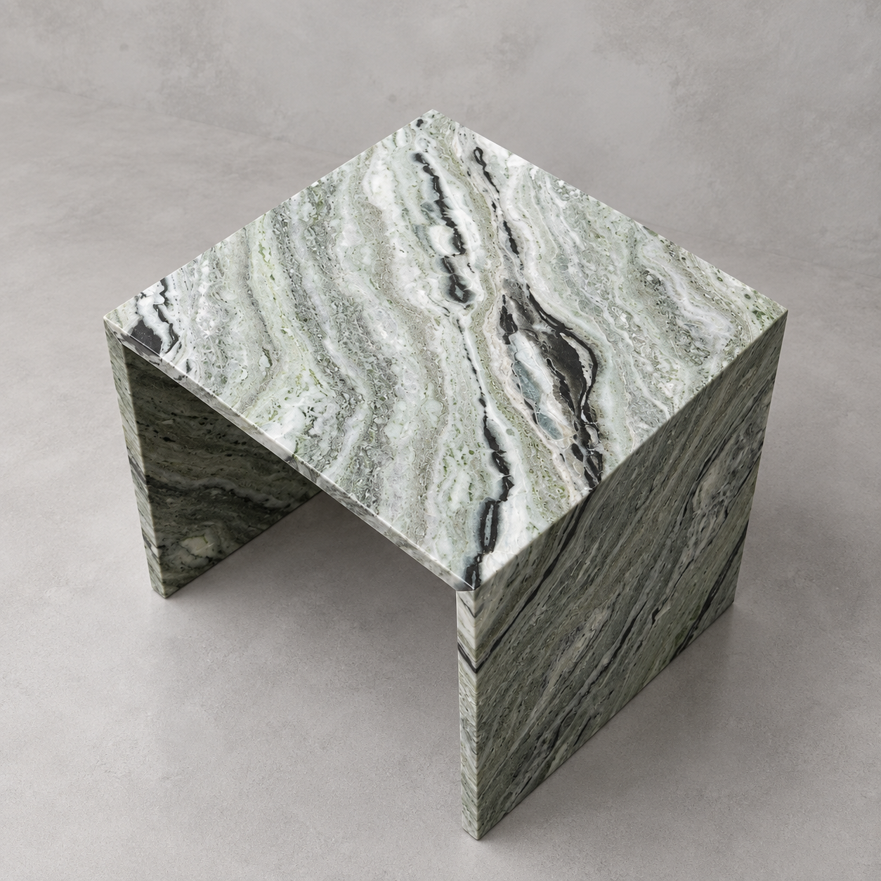 Green Marble Side Table