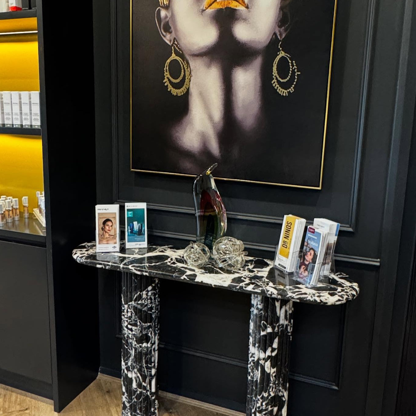 Marble Console Table Salon