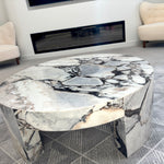 Medium Marble Coffee Table Living Room