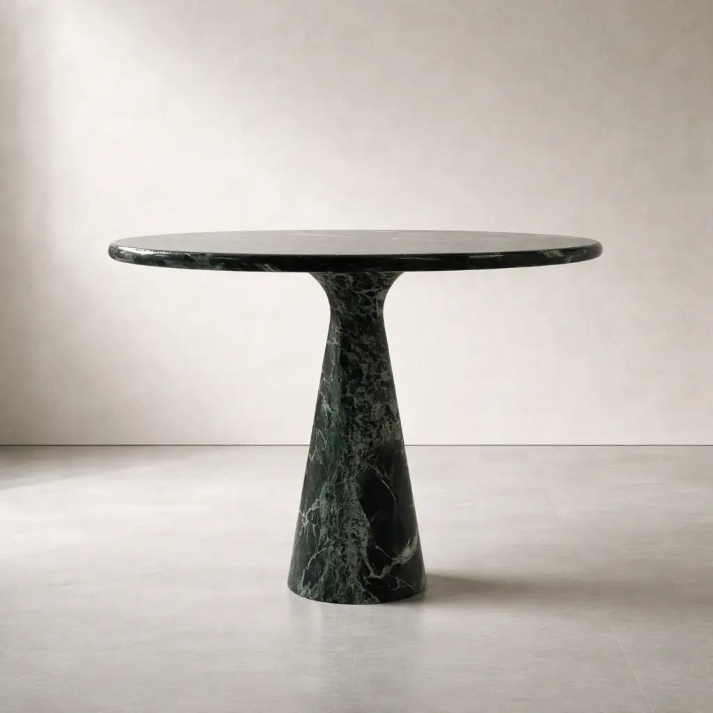 Round Green Marble Dining Table