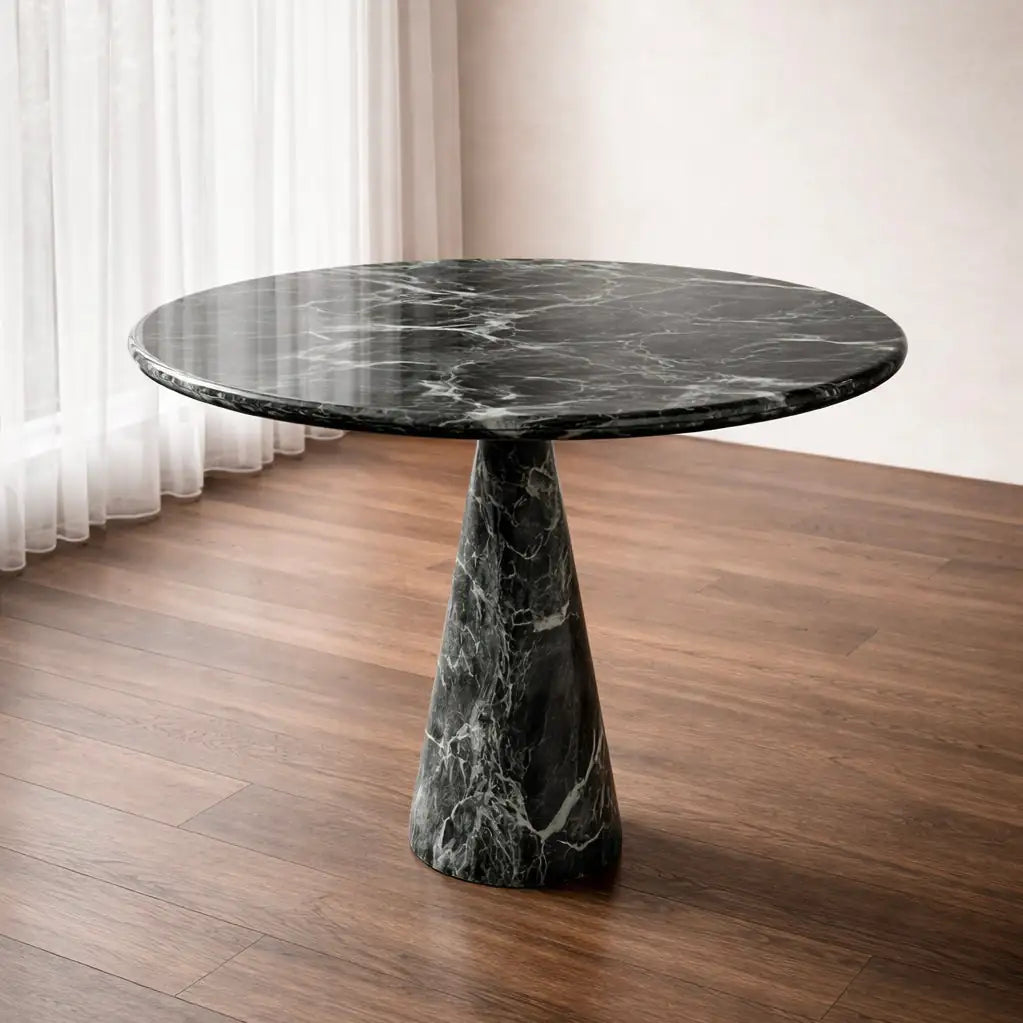 Round Green Marble Dining Table