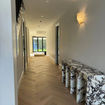 Travertine Marble Arch Console Table