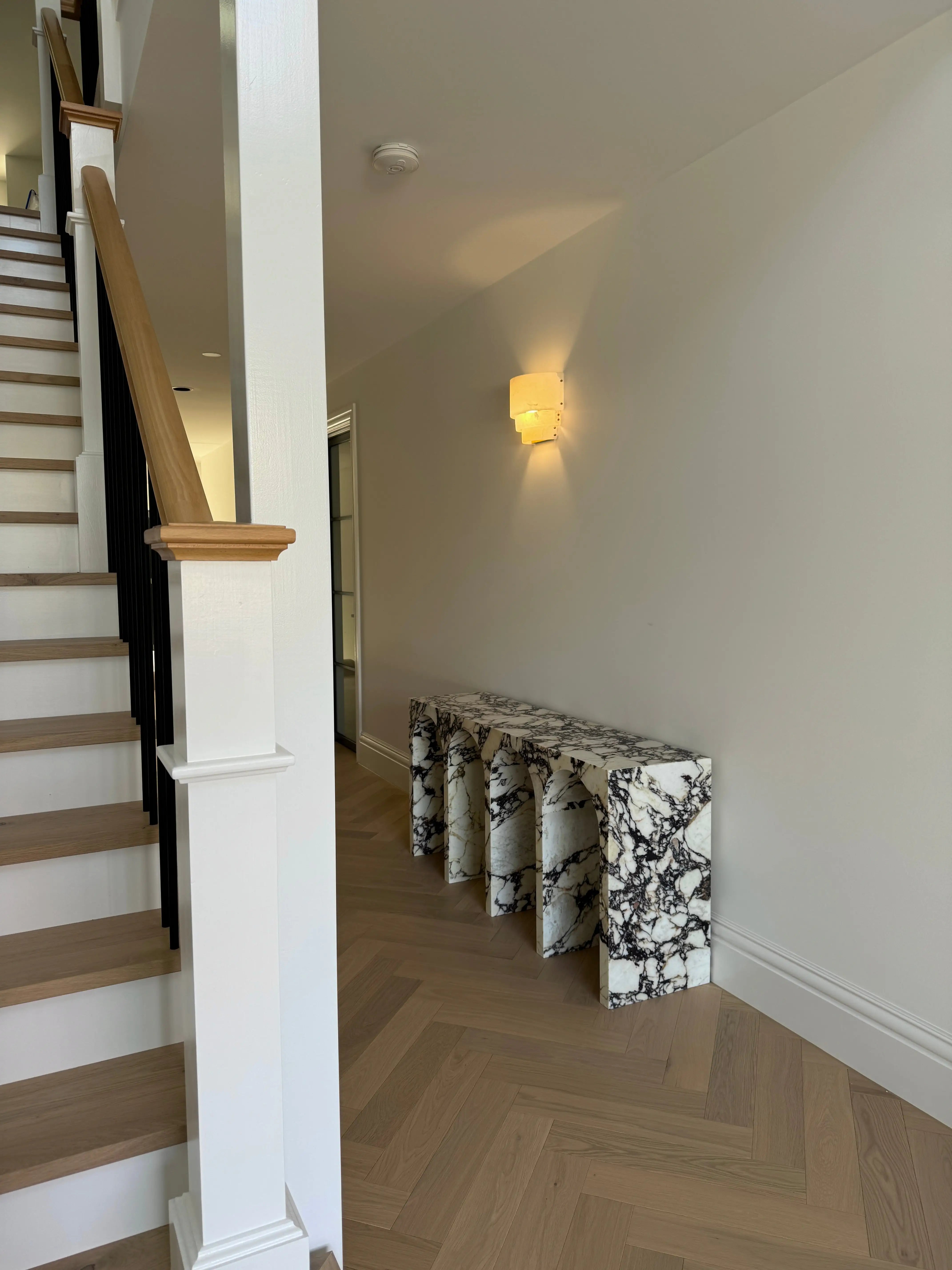 Travertine Marble Arch Console Table