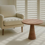 Travertine Side Table