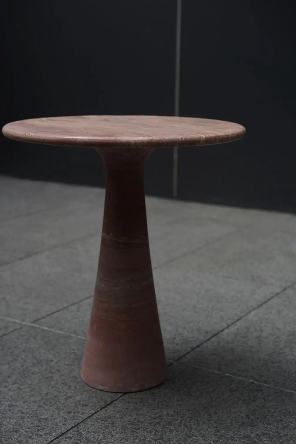 Travertine Side Table