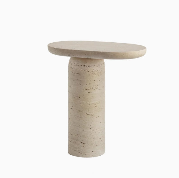 Travertine Side Table KozyNest