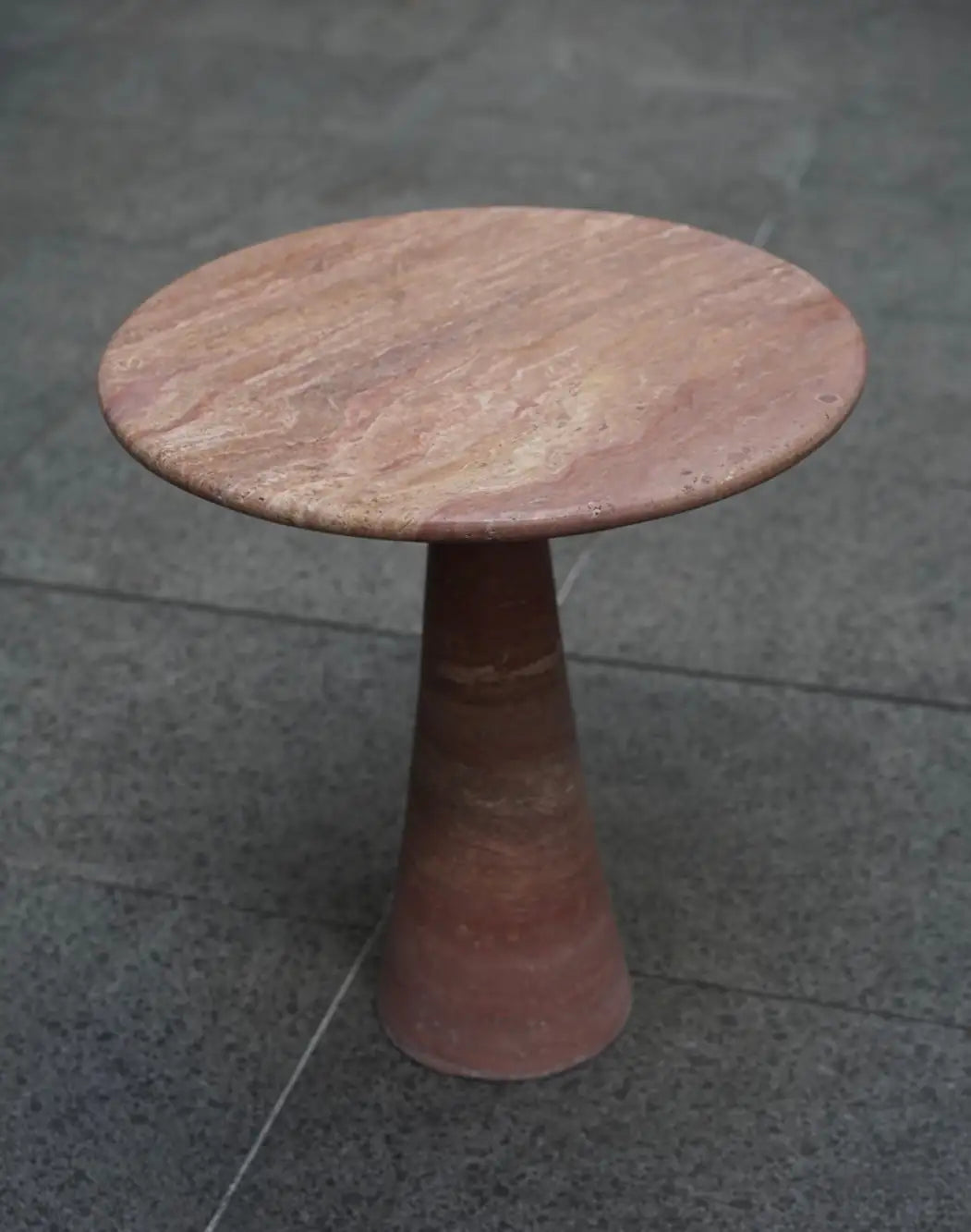 Travertine Side Table